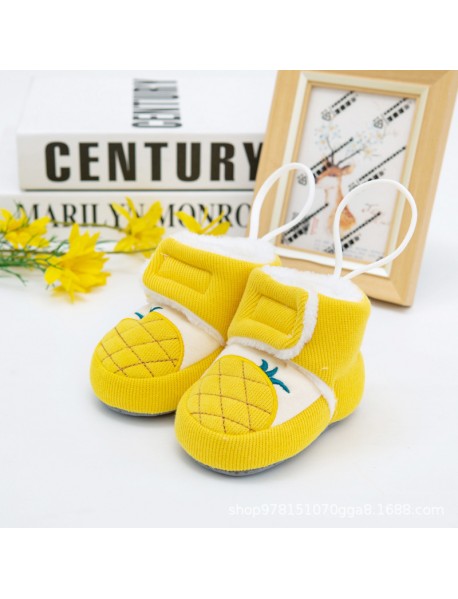 0-9 Months Old Baby Does Not Lose Shoes, Autumn And Winter Newborn Cotton Boots, Baby Cotton Shoes, Thickened Warm Soft Soled Small Shoes