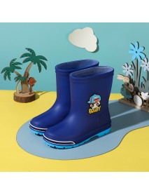 Cartoon Of Children's Rain Shoes, Boys And Girls, Baby Students, Rubber Shoes, Rain Boots, Cartoon Pictures, Children's Water Shoes, Manufacturer Distribution And Distribution