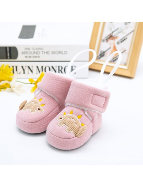 0-9 Months Old Baby Does Not Lose Shoes, Autumn And Winter Newborn Cotton Boots, Baby Cotton Shoes, Thickened Warm Soft Soled Small Shoes