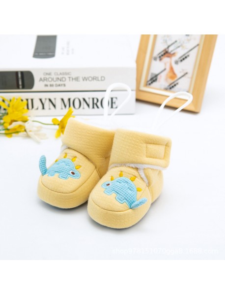 0-9 Months Old Baby Does Not Lose Shoes, Autumn And Winter Newborn Cotton Boots, Baby Cotton Shoes, Thickened Warm Soft Soled Small Shoes