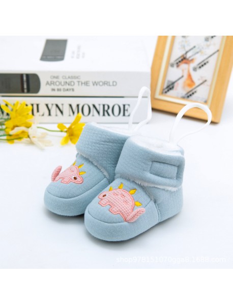 0-9 Months Old Baby Does Not Lose Shoes, Autumn And Winter Newborn Cotton Boots, Baby Cotton Shoes, Thickened Warm Soft Soled Small Shoes