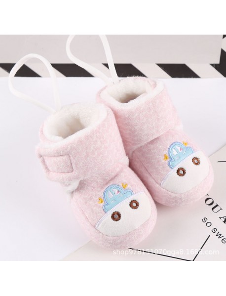 0-9 Months Old Baby Does Not Lose Shoes, Autumn And Winter Newborn Cotton Boots, Baby Cotton Shoes, Thickened Warm Soft Soled Small Shoes