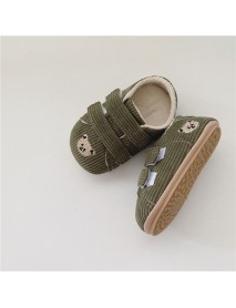 Baby Shoes For Autumn And Winter, 0-2 Year Old Toddlers With Soft Soles And Non Slip Front Shoes. Baby Plush Lining Keeps The Heel Warm And Won't Fall Off