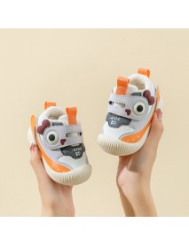 Autumn And Winter New Cotton Padded Walking Shoes For Men Soft Sole Anti Slip And Warm Baby Shoes For Women Cartoon Leisure Superfiber Children's Shoes Wholesale