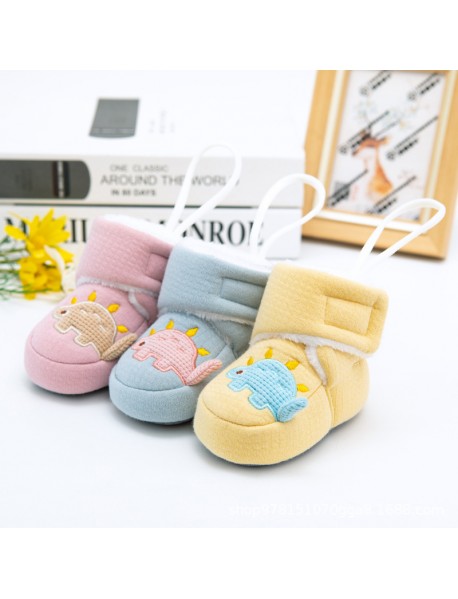 0-9 Months Old Baby Does Not Lose Shoes, Autumn And Winter Newborn Cotton Boots, Baby Cotton Shoes, Thickened Warm Soft Soled Small Shoes