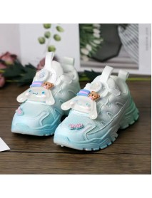 2023 Summer New Children's Sports Shoes Cartoon Nightglow Jade Gui Dog Dad Shoes, Big Girl Children's Shoes, Running Shoes