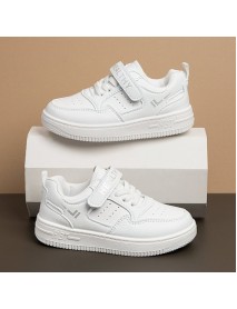 2023 Autumn/Winter New Product Little White Shoes For Girls And Children, Same Style Low Top Children's Board Shoes For Men And Women, Velcro Casual Baby Shoes