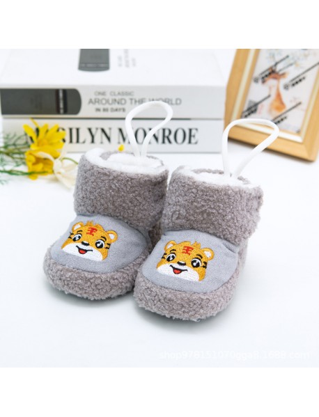 0-9 Months Old Baby Does Not Lose Shoes, Autumn And Winter Newborn Cotton Boots, Baby Cotton Shoes, Thickened Warm Soft Soled Small Shoes