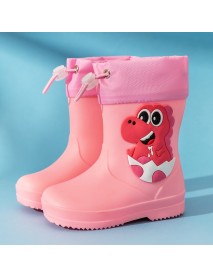 Children's Rain Shoes, Boys And Girls, Babies, Children's Rain Shoes, Anti Slip, Strap, Waterproof, Children's Cartoon, Closed, Student Water Shoes