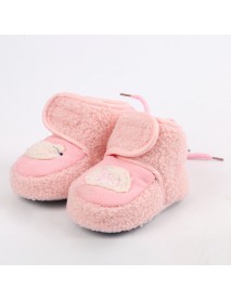 Autumn And Winter Baby Cotton Shoes 0-1 Year Old Boys And Girls Walking Shoes Baby Cotton Shoes Anti Slip Soft Sole Plush Warm Children's Shoes